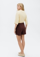 Shorts Feminino Cintura Média Em Viscolinho