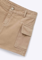 Shorts Saia Infantil Menina Regular Em Sarja