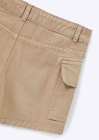 Shorts Saia Infantil Menina Regular Em Sarja