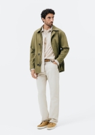 Calça Masculina Reta em Sarja