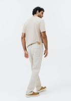Calça Masculina Reta em Sarja