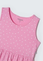 Vestido De Algodão Sem Manga