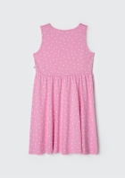 Vestido De Algodão Sem Manga