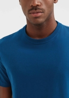 Camiseta Básica Masculina Manga Curta Areia
