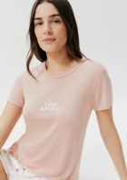 Pijama Curto Feminino Decote Redondo