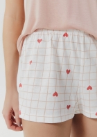 Pijama Curto Feminino Decote Redondo