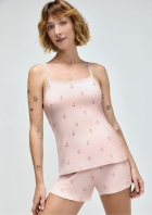Pijama Curto Feminino Estampado