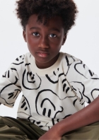Camiseta Estampada Menino Em Algodão