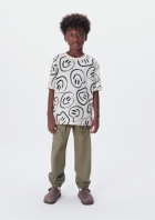 Camiseta Estampada Menino Em Algodão