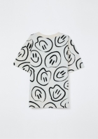 Camiseta Estampada Menino Em Algodão
