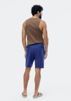 Bermuda Masculina Reta Com Linho
