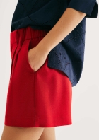 Shorts Feminino Reto Em Linho