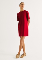 Vestido Curto Em Viscose Creponada