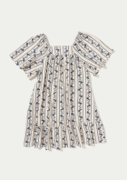 Vestido Infantil Com Mangas Bufantes