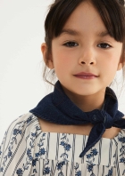 Vestido Infantil Com Mangas Bufantes