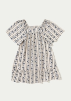 Vestido Infantil Com Mangas Bufantes
