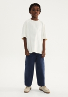 Camiseta Infantil Menino Fio Tinto Com Linho
