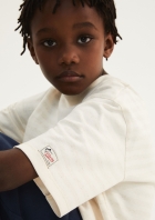 Camiseta Infantil Menino Fio Tinto Com Linho