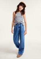 Calça Jeans Skater Fit Infantil Menina