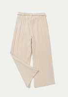 Calça Infantil Menina Em Ribana Com Linho