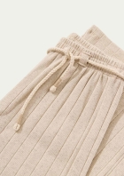 Calça Infantil Menina Em Ribana Com Linho