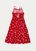 Vestido Infantil Midi Com Alças Finas