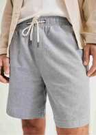 Shorts Masculino Fio Tinto Com Linho