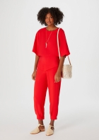 Calça Feminina Carrot Cintura Alta Em Viscose