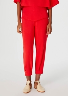 Calça Feminina Carrot Cintura Alta Em Viscose