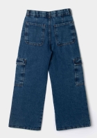 Cal&ccedil;a Jeans Wide Leg Infantil Menina