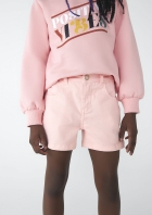 Shorts Infantil Menina Em Sarja