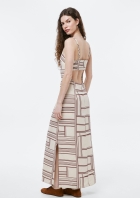 Vestido Midi Estampado Em Viscolinho