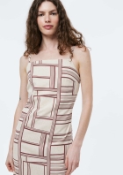 Vestido Midi Estampado Em Viscolinho