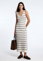 Vestido Midi Evas&ecirc; Com Elastano