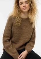 Blus&atilde;o Feminino Em Tric&ocirc; Texturizado