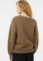 Blus&atilde;o Feminino Em Tric&ocirc; Texturizado