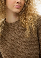 Blus&atilde;o Feminino Em Tric&ocirc; Texturizado