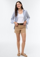 Shorts Feminino Em Sarja