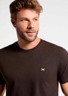 Camiseta B&aacute;sica Masculina World Com Bordado