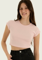 Blusa Feminina Cropped Manga Curta