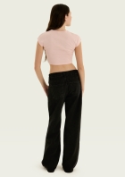 Blusa Feminina Cropped Manga Curta