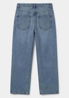 Cal&ccedil;a Jeans Feminina Wide Leg Cropped Cintura Alta