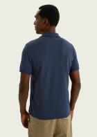 Camisa Polo Masculina Bicolor Texturizada