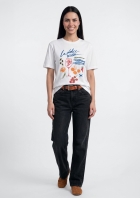 Blusa Feminina Manga Curta Estampada