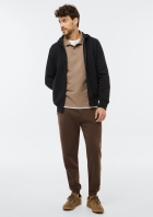 Jaqueta B&aacute;sica Masculina Regular Em Moletom Peluciado
