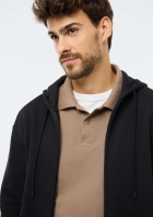 Jaqueta B&aacute;sica Masculina Regular Em Moletom Peluciado