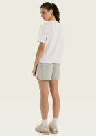 Camisa Feminina Manga Curta Em Malha