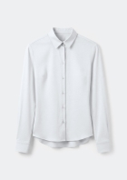 Camisa Feminina Manga Longa Com Pence Costas