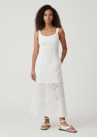 Vestido Midi Evas&ecirc; em Laise Conchas